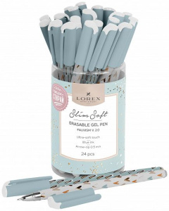 Ручка гел. LOREX FAUVISM V. 2,0 Slim Soft 0,5 мм синий ultra-soft touch /пиши-стирай/