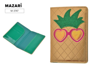 Обложка для паспорта PINEAPPLE 10х14,2 см, полиуретан