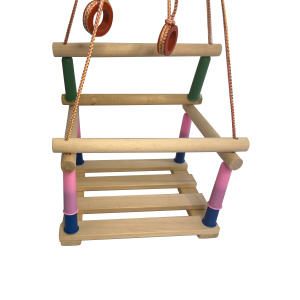 Качели подвесные деревянные