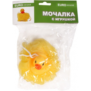 5272 Мочалка банная с украшением /Зверушка/ (5272 из короба 1/100 ) (10702070/010623/3220206, Китайс