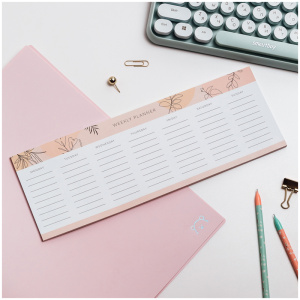 Планер на неделю MESHU 297*105мм, 30л., /Terracotta/, на склейке