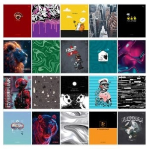 Тетрадь 96л., А5, клетка BG /Супер Микс-20/, эконом Т5ск96 62740