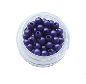 Бусины под жемчуг фиолетов 4мм(2гр)