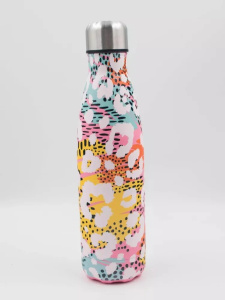 Вакуумная бутылка из нержавеющей стали. Розовый 0,5л