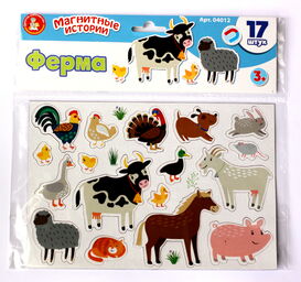 Магниты /Ферма/. Серия Магнитные истории (европодвес, 4х20шт)