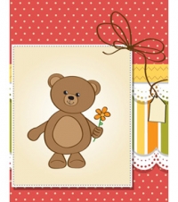 Пакет подарочный Медвежонок (М) 12 шт ПП-7481