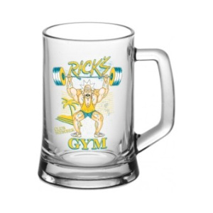 Набор пивных кружек /Рик и Морти/ Rick's gym 500 мл, 2 шт