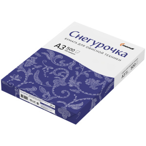 Бумага Снегурочка А3, 80г/м2, 500л., 146%