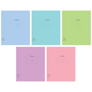 Тетрадь 12л., линия ArtSpace /Одноцветная. Линовка/ Т12л_2431