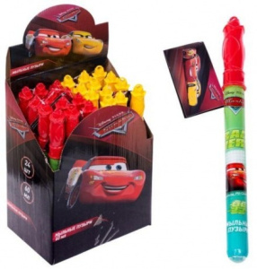 Мыльные пузыри Тачки, колба в термоплёнке, 60 мл