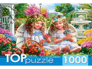 TOPpuzzle. ПАЗЛЫ 1000 элементов. ХТП1000-2176 Два нежных ангелочка