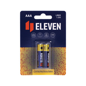 Батарейка Eleven SUPER AAA (LR03) алкалиновая, BC2 301753 ЦЕНА ЗА 1шт