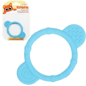 Прорезыватель /Круг/ голубой КНОПА