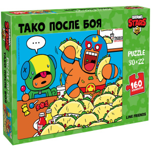 Пазл  160 эл. Brawl Stars /Тако после Боя/, картонная коробка PZ0016