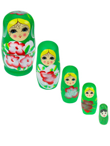 Деревянная игрушка. МАТРЕШКА (5кукол) /РАСПИСНЫЕ МАТРЁШКИ № 2/ (арт. ИД-6047)