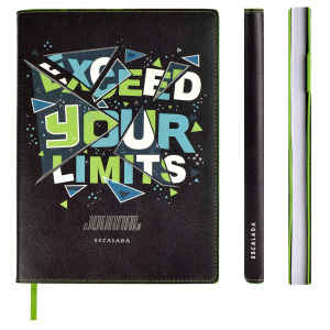 Записная книжка, А5+, арт. 52807/ 15 СЛОГАН (кожзам, 163х220 мм, 120 л., мягкий переплёт, вставной б