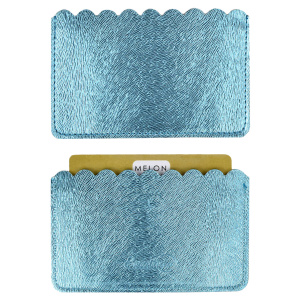 Чехол д/пласт. карт арт.48400/100 ДИСКО ГОЛУБОЙ (60х105 мм, блинтовое тиснение, 2 отделения, обстроч