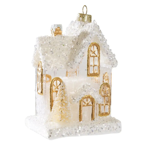 Дом /Зимнее барокко/ (стекло) 7,5х6,5х11,5 см