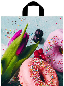 Пакет полиэтиленовый петлевой Яркий натюрморт 44*40/75мкм н00232643