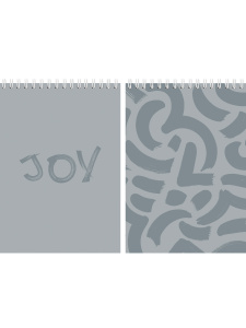 Набор блокнотов 2шт+наклейки СЕРЫЕ ЛИНИИ (Б48-5018) греб, обл карт. 250г/м2, мат. лам.,бл.1+1