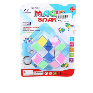 Змейка логич., 24 звена, разноцветная в ассорт., блистер.