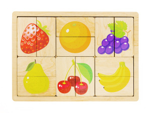 Игра развивающая деревянная /Фрукты, ягоды/