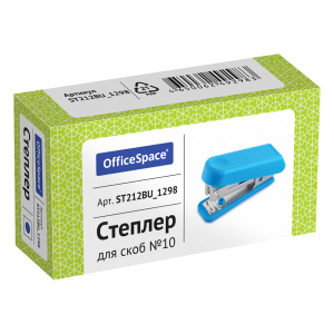 Мини-степлер №10 до 7 л, пластиковый корпус, синий St212BU_1298 (10702070/070225/5053836/3, Китайска