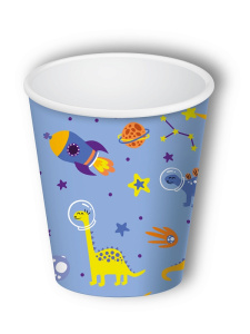 Стаканы бумажные Динозавры (250 мл, 6 шт),флоупак СТ-2112