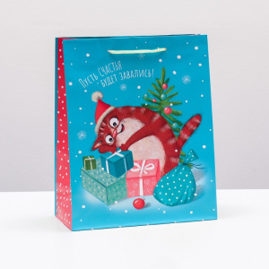 Сумка подарочная НГ 260х320х120 мм 0293.447