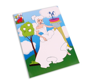 МЯГКАЯ АППЛИКАЦИЯ 19х26 см. ПРЕКРАСНАЯ ПРИНЦЕССА (Арт. А-8880)