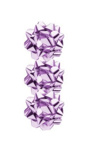 Декоративный бант  из полиэтилентерефталата с полипропиленовым ламинированием, на клеевом основании 