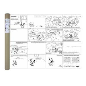 Раскраска большая /Комикс с Кнопой/ КНОПА (800х600мм)