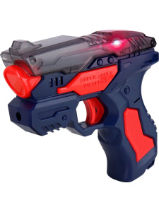 Пистолет (свет, звук, батарейки 2*AAA не в к-те, в коробке), микс (12х3,8х12 см)  (арт.2467393)