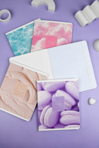 Тетрадь, 48 л, клетка, арт. 70918/ 5 ЭСТЕТИКА /А5+, мягкий переплёт (2 скобы), обложка - выборочный 