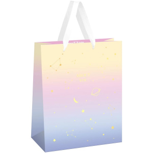 Пакет подарочный 26*32*12см MESHU /Вселенная/, фольга,  матовая ламинация MS_61714