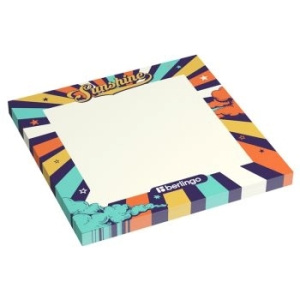 Самоклеящийся блок Berlingo /Ultra Sticky. Groovy/, 75*75мм, 50л, с рисунком